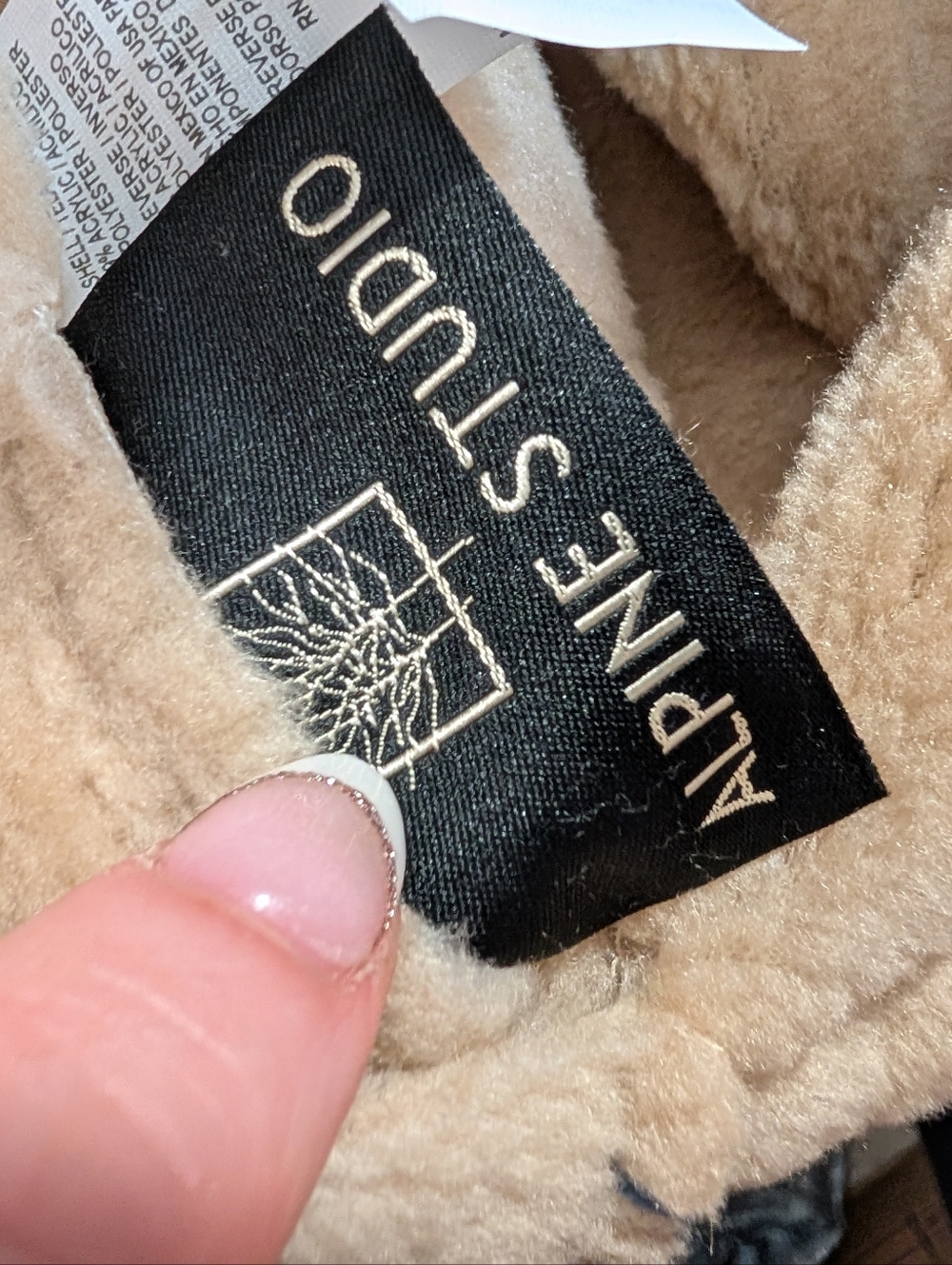 Alpine Studio Reversible Hooded Fleece Jacket Woodland Print Cozy XL - Picture 4 of 6